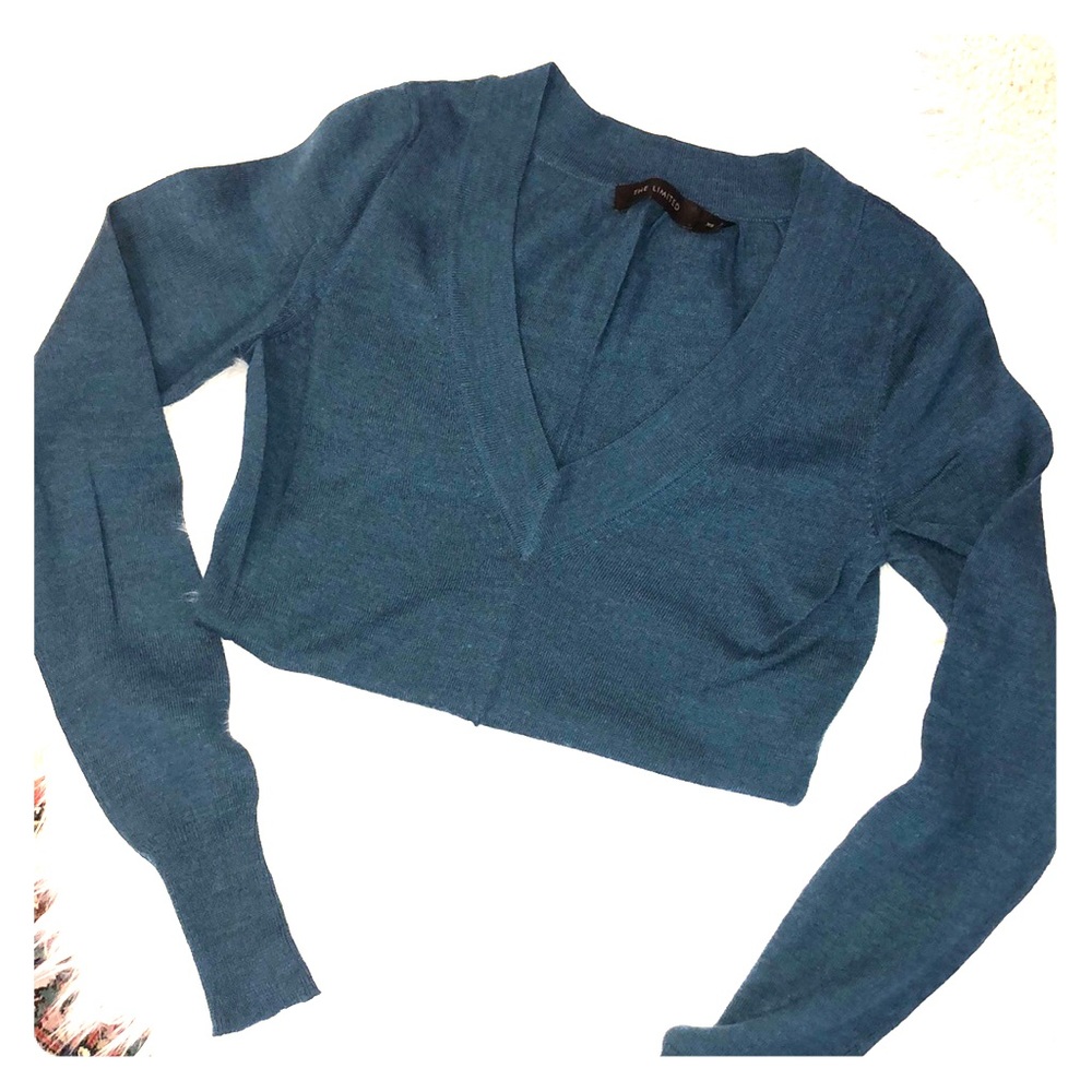 Limited V-neck Sweater in Deep Jade